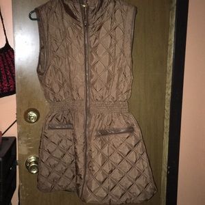 Brown Puffer Vest